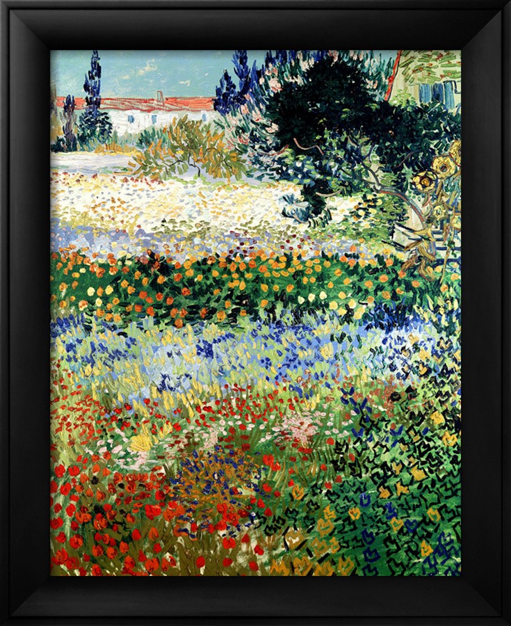 Garden in Bloom, Arles - Vincent Van Gogh Paintings
